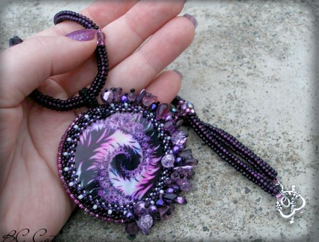 Růžové kvítí - náušnice