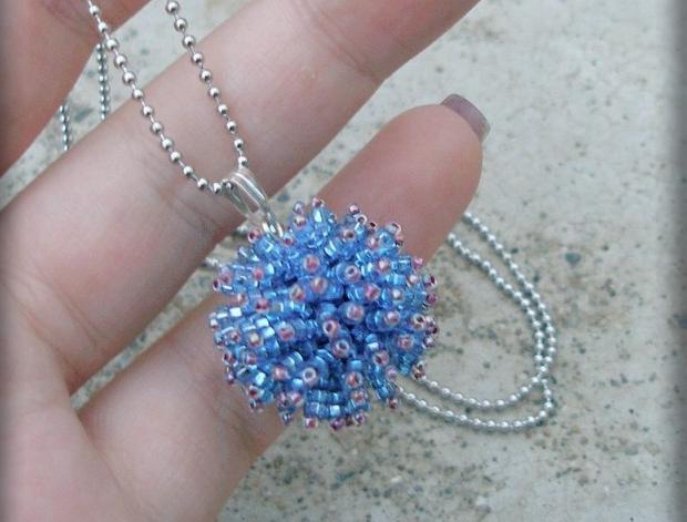 Růžové kvítí - náušnice