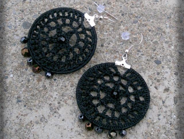 Růžové kvítí - náušnice