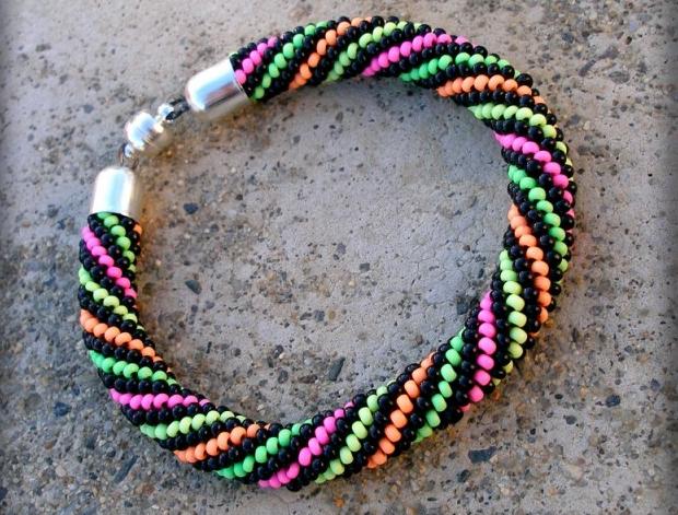 Růžové kvítí - náušnice