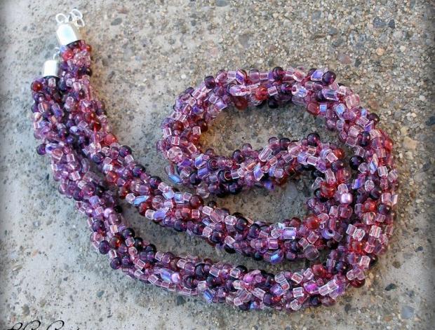 Růžové kvítí - náušnice