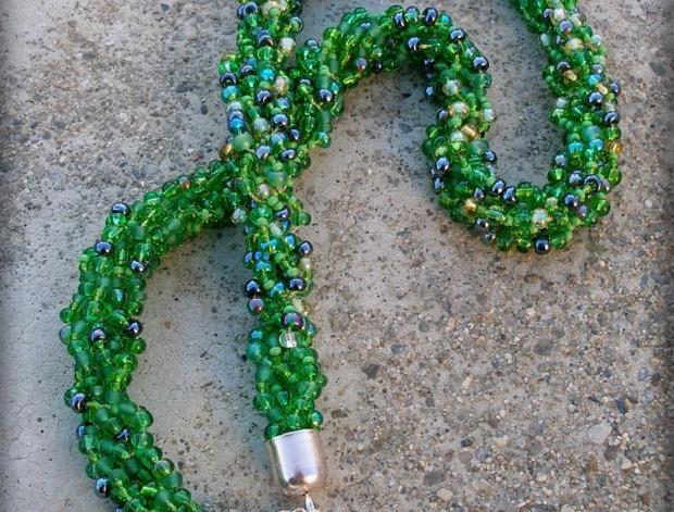 Růžové kvítí - náušnice