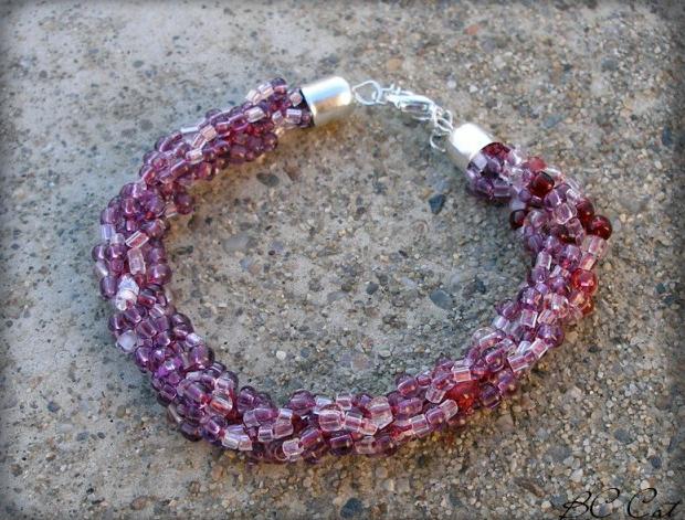 Růžové kvítí - náušnice