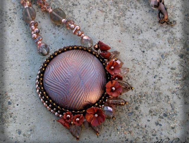 Růžové kvítí - náušnice