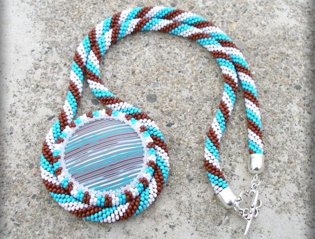 Růžové kvítí - náušnice