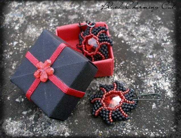 Růžové kvítí - náušnice