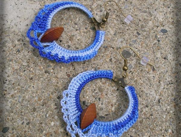 Růžové kvítí - náušnice