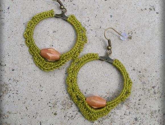 Růžové kvítí - náušnice