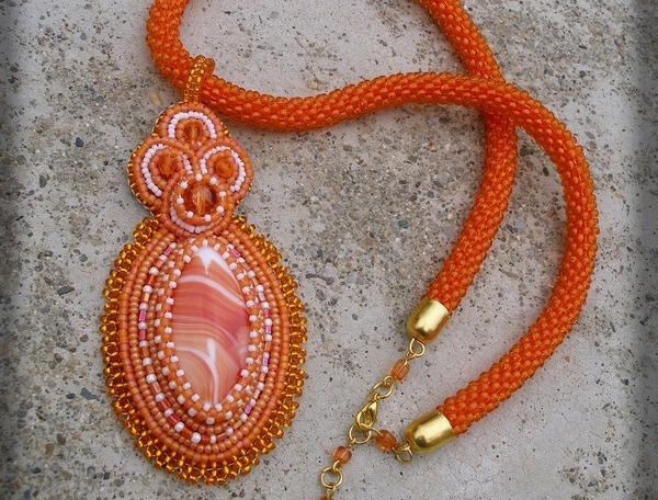 Růžové kvítí - náušnice