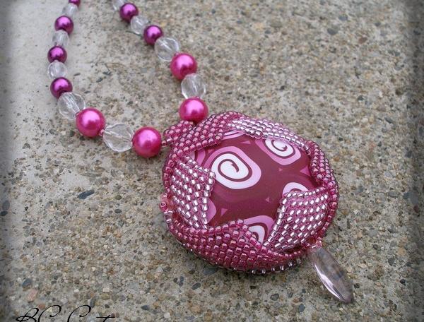 Růžové kvítí - náušnice