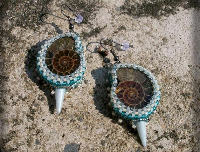 Růžové kvítí - náušnice