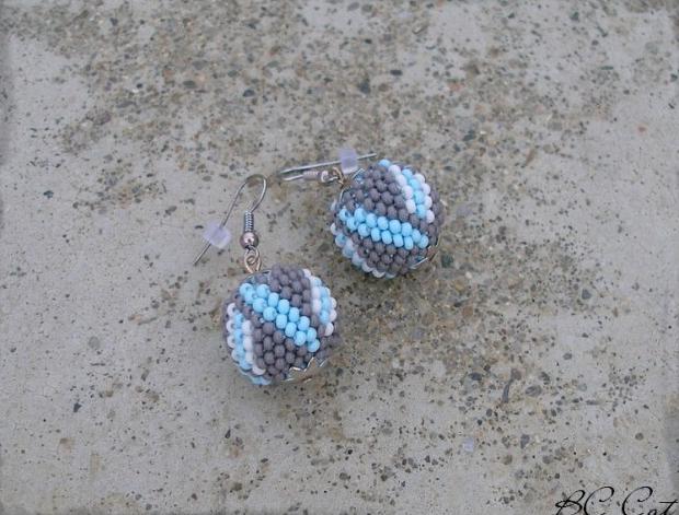 Růžové kvítí - náušnice