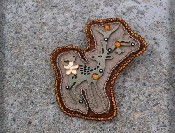 Růžové kvítí - náušnice