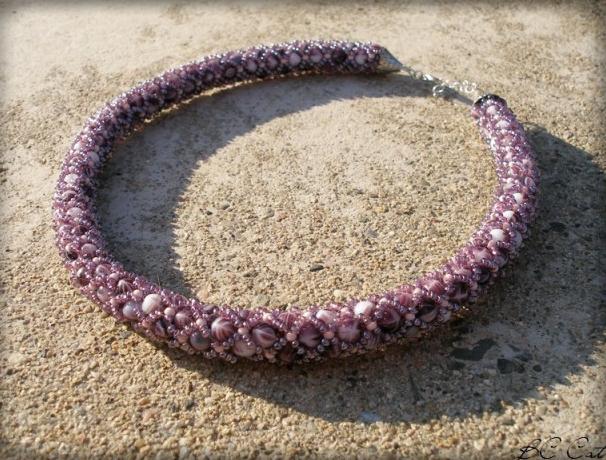 Růžové kvítí - náušnice