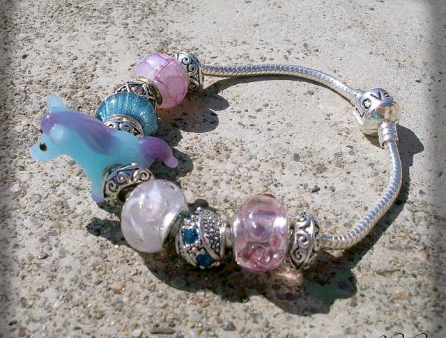 Růžové kvítí - náušnice