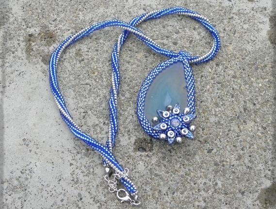 Růžové kvítí - náušnice