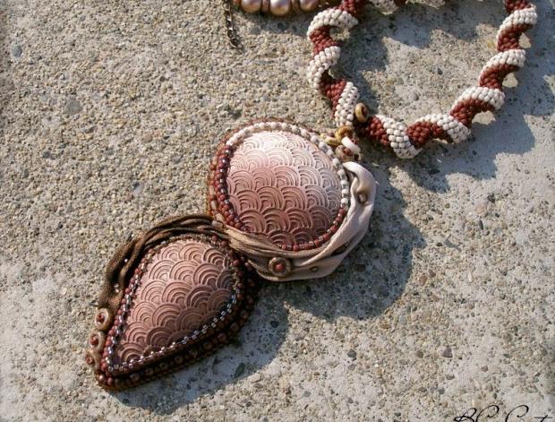 Růžové kvítí - náušnice