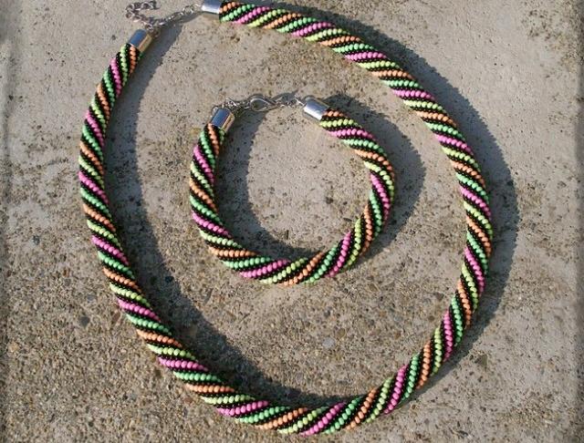 Růžové kvítí - náušnice