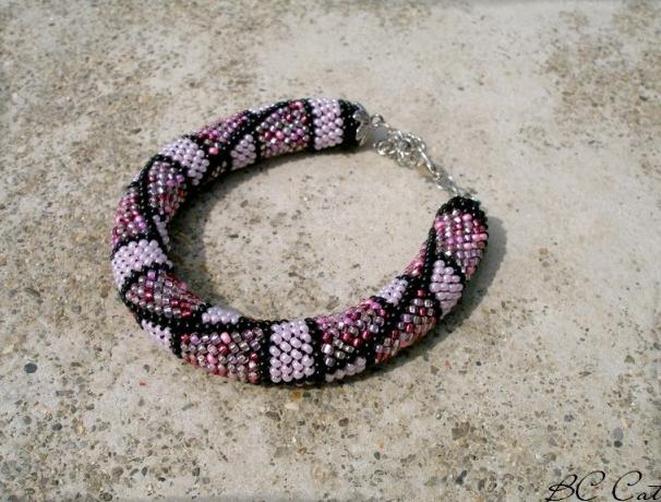 Růžové kvítí - náušnice