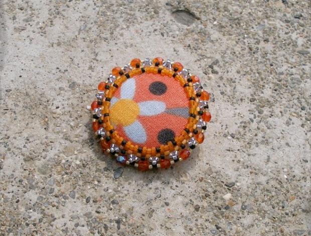 Růžové kvítí - náušnice