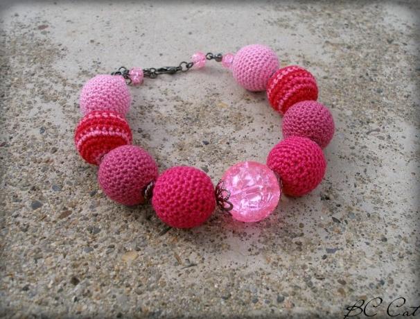 Růžové kvítí - náušnice