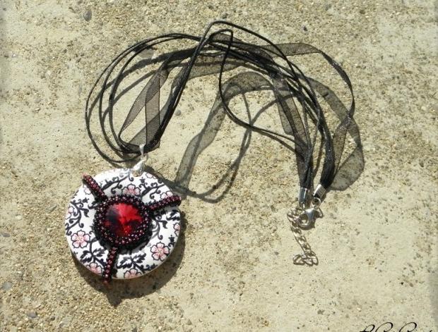 Růžové kvítí - náušnice