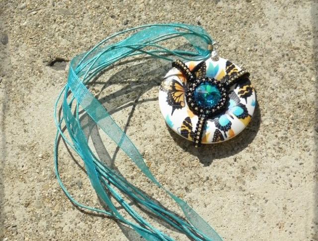 Růžové kvítí - náušnice