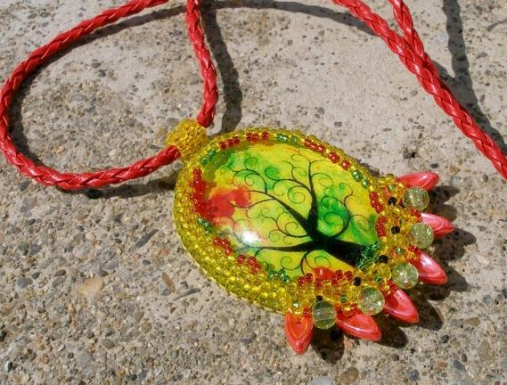 Růžové kvítí - náušnice