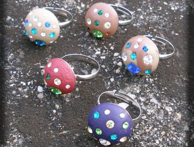 Růžové kvítí - náušnice