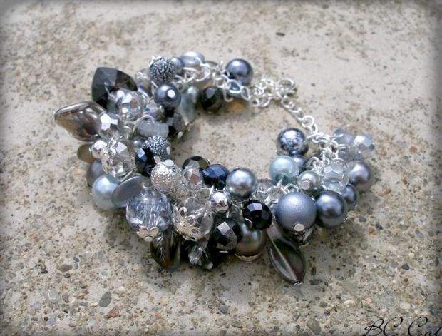 Růžové kvítí - náušnice