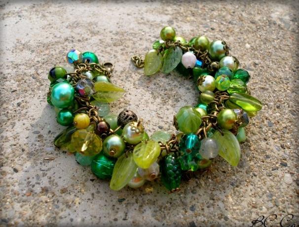 Růžové kvítí - náušnice