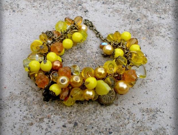 Růžové kvítí - náušnice