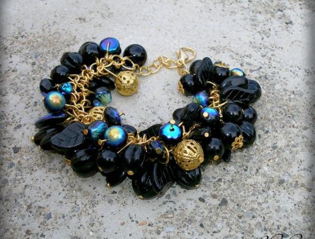 Růžové kvítí - náušnice