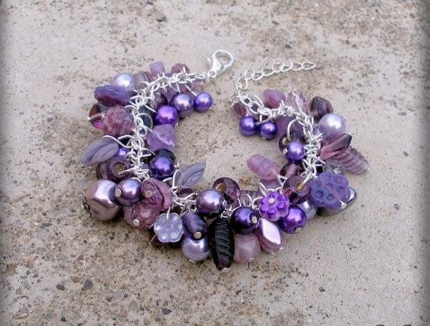 Růžové kvítí - náušnice