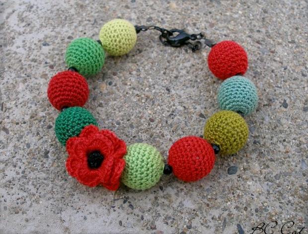 Růžové kvítí - náušnice