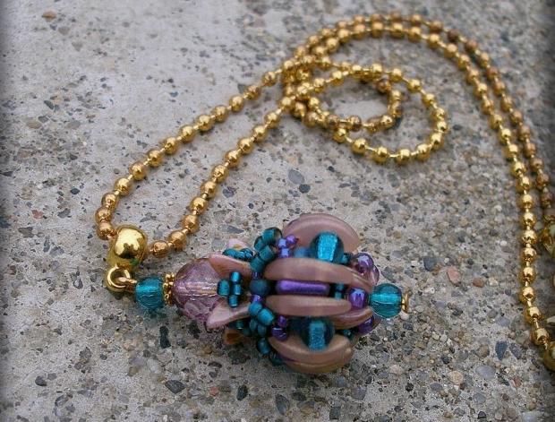 Růžové kvítí - náušnice