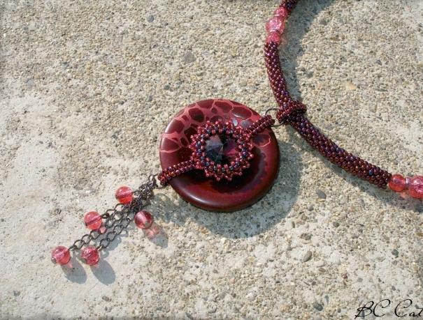 Růžové kvítí - náušnice