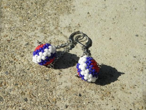 Růžové kvítí - náušnice