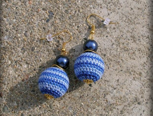 Růžové kvítí - náušnice