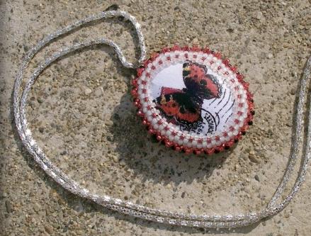 Růžové kvítí - náušnice