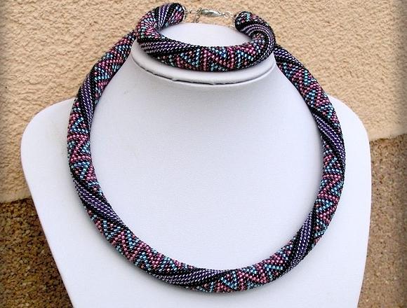 Růžové kvítí - náušnice