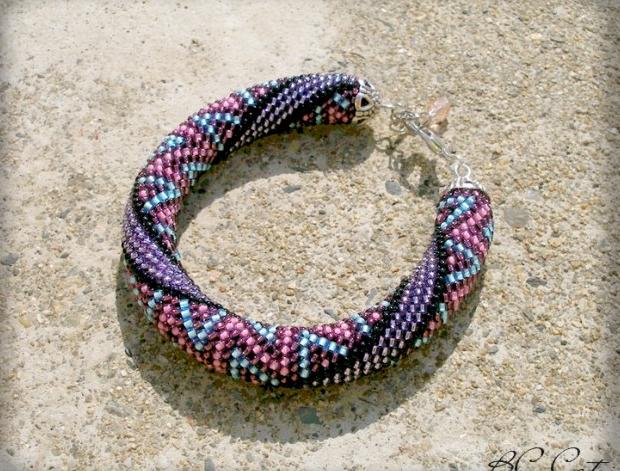 Růžové kvítí - náušnice