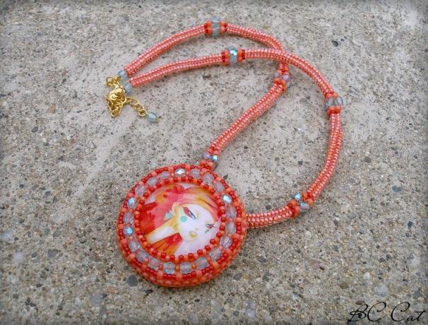 Růžové kvítí - náušnice