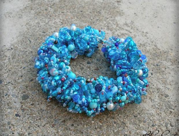 Růžové kvítí - náušnice