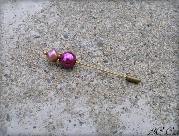 Růžové kvítí - náušnice