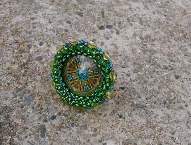 Růžové kvítí - náušnice