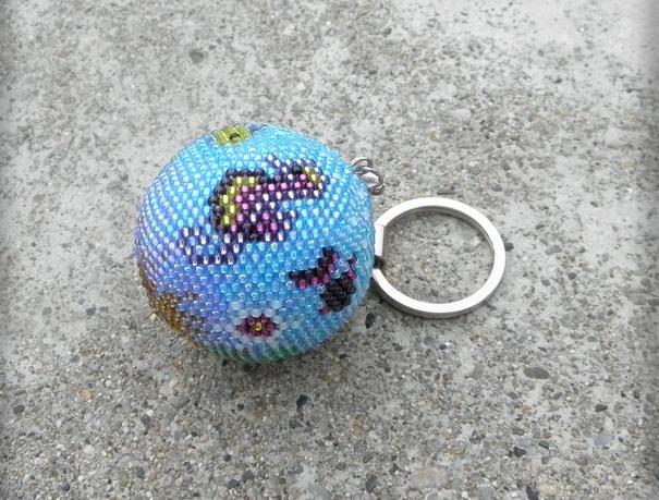 Růžové kvítí - náušnice