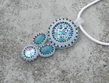 Růžové kvítí - náušnice