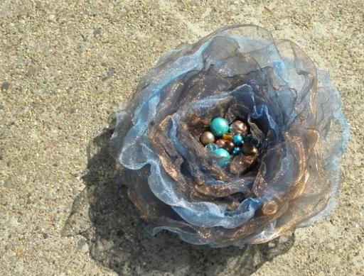 Růžové kvítí - náušnice