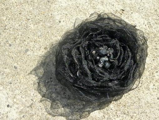 Růžové kvítí - náušnice